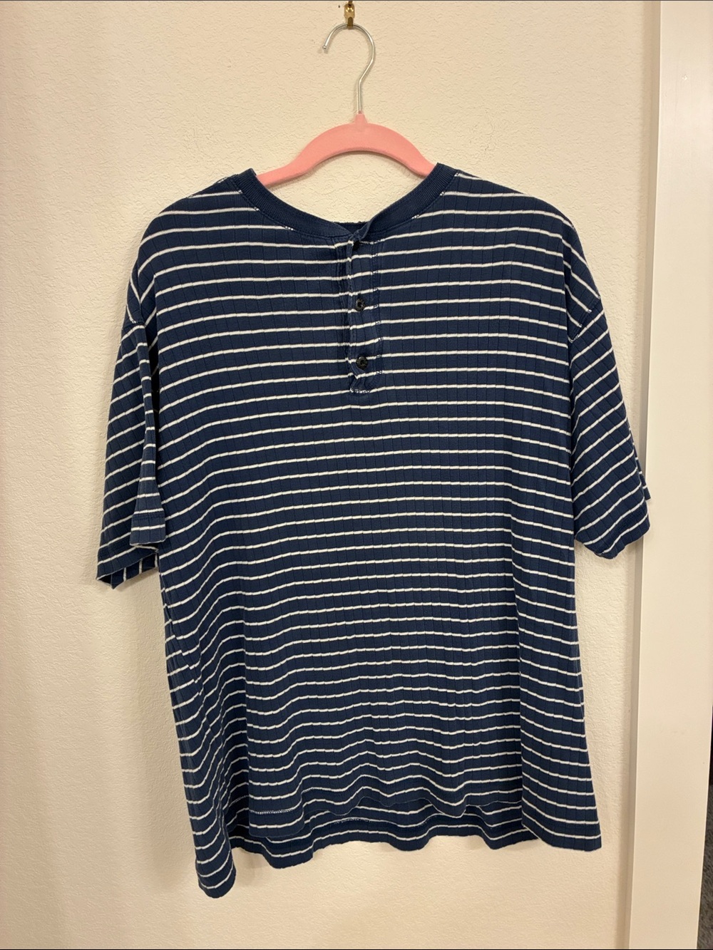 Vintage Levi’s Men’s Large Striped Henley  Made in USA | 100% Cotton  Y2K Skater